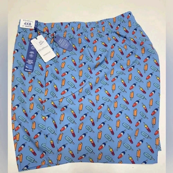 Novelty Popsicle Blue 4XB Big Men Swim Trunks Pool Cruise Beach - Picture 3 of 4